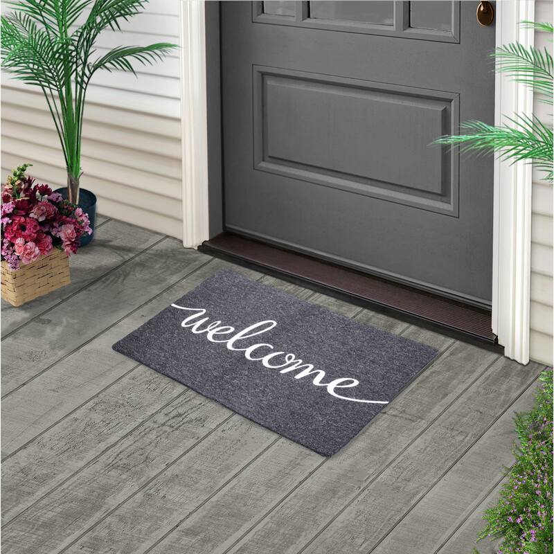 Mascot Hardware Letter Printed NonSlip Doormats For Indoor